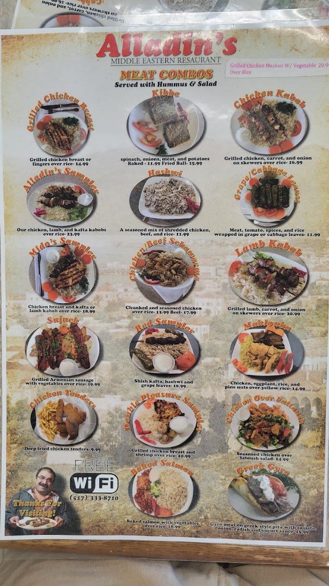 Aladdin's Restaurant Menu - Image 5